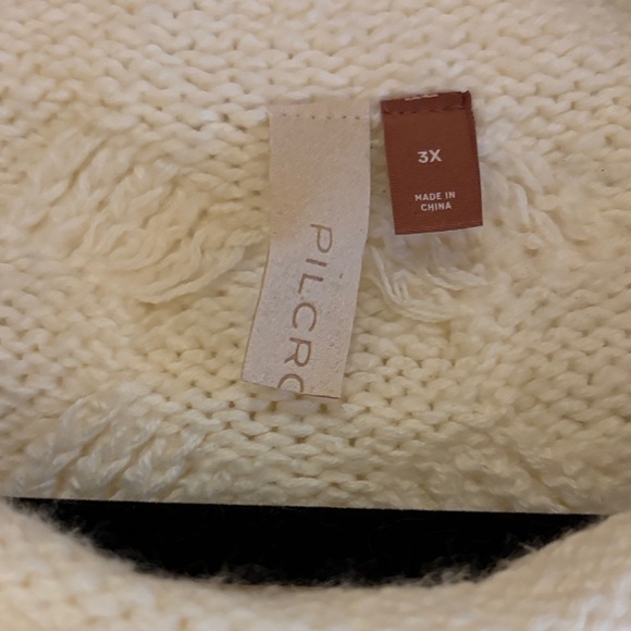 Pilcro Cream Cable Knit Sweater - Picture 2 of 9